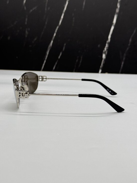 NEW BALENCIAGA BB0336S 006 SILVER WOMEN SUNGLASSES BALENCIAGA EYEWEAR main image 6